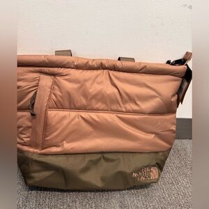 The North Face Copper and Olive Duffel Bag